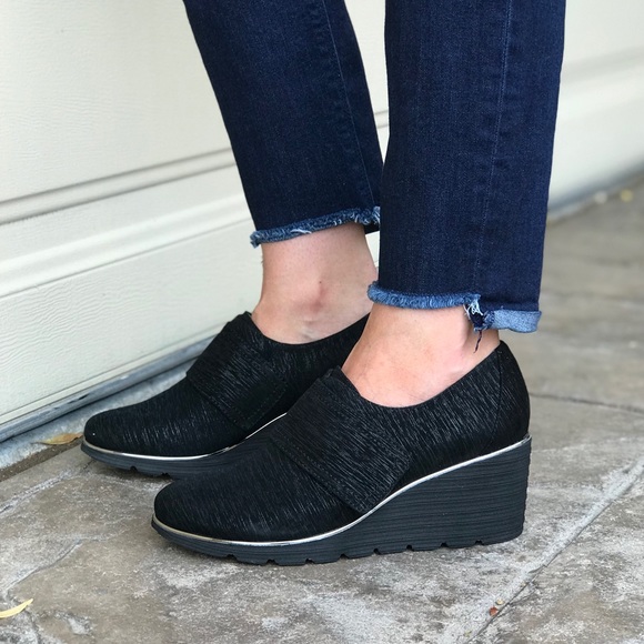 The Kanye Embossed Leather Panache Wedge Booties - Picture 2 of 8